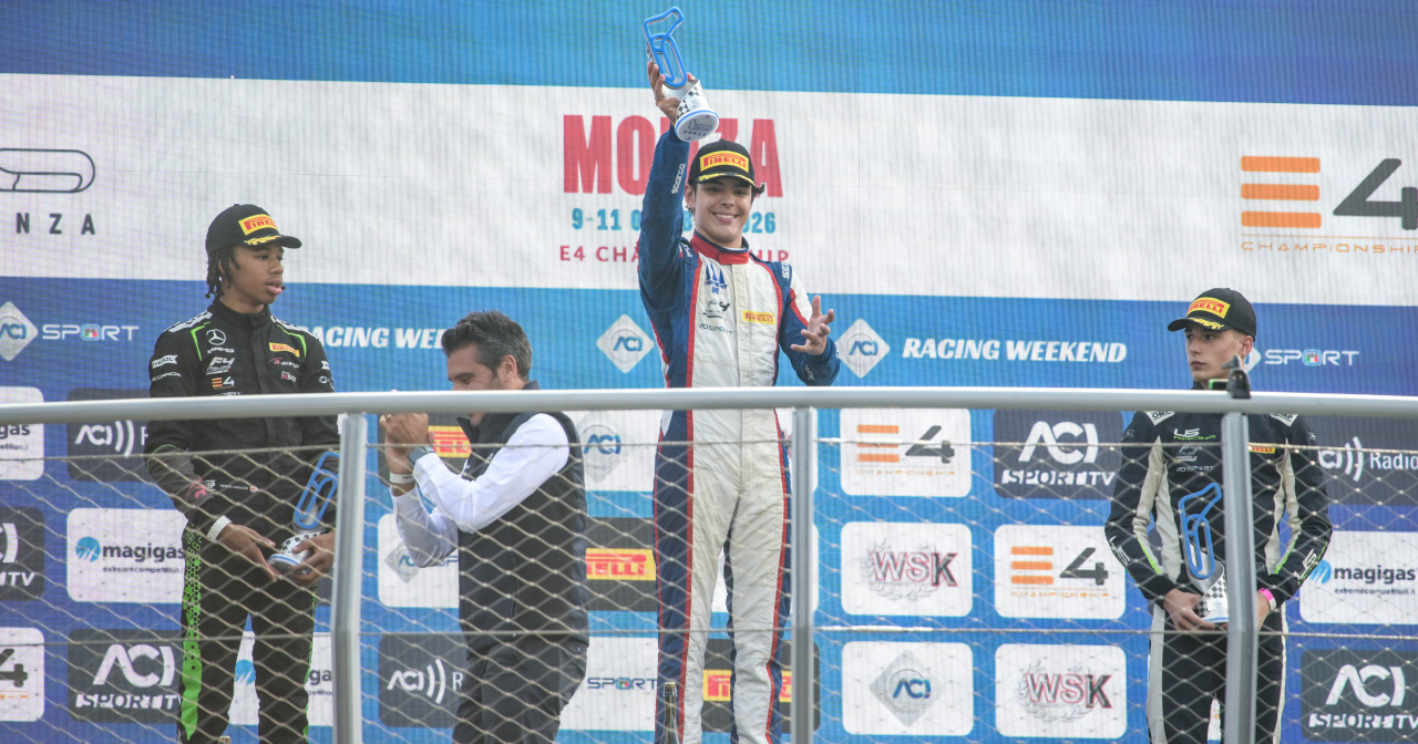 Toniolo takes pole position and finishes on the podium at Monza